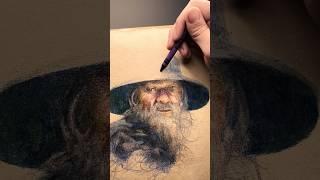 Drawing Gandalf With… Crayola Crayons? #lordoftheringsart #drawing #lordoftherings #crayons