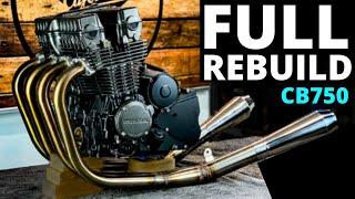  Honda CB750 Café Racer Engine Rebuild Timelapse