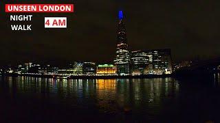 Walking London's Streets - 4:30AM ST Paul Cathedral, SHARD, Tower Hill Station | UNSEEN LONDON WALK