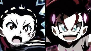 Valt vs Bell (Beyblade Burst BU Episode 1) “Explosive Evolution! Divine Belial!”