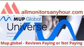 Mup.global, Reviews  Not Paying , & TODAY NEW HYIP,  Trusted hyip monitoring sites, All monitors 24,