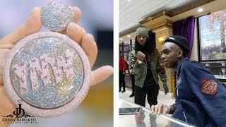 INSANE NEVER BEFORE SEEN YNW MELLY $100K SPINNING EARTH PENDANT