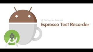 how to test a single interface with espresso test recorder in Android studio.