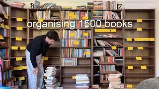 organising 1500+ books in my new home library