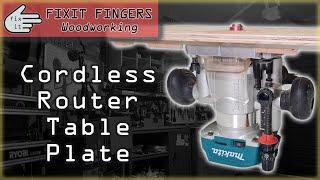 Make a Cordless Router Table with an Insert Plate (DRT50z / XTR01Z)