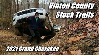 HyperLapse Stock Trails in Vinton County, Stock WK2 2021 Jeep Grand Cherokee Trailhawik, 4x4 Offroad