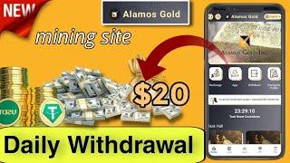 Letest USDT mining Platform " ALAMOS GOLD " | Best USDT mining sites | New Usdt Mining Site today