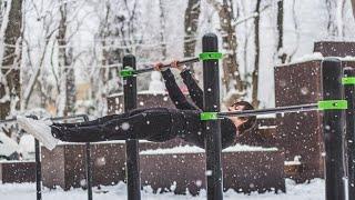 STREET WORKOUT ЗИМОЙ - ИНТЕРЕСНЫЕ КОМБИНАЦИИ НА ТУРНИКЕ