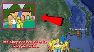 Amazing  Real Simpsons house found on google earth #simpsons #googlemaps