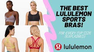 The BEST lululemon Sports Bras For Every Cup Size EXPLAINED!