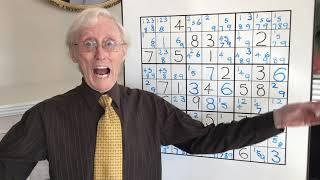 Tutorial #79  A sudoku Puzzle to blow your mind.!!! Locked little numbers.