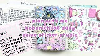 Plan With Me | Hobonichi A6 Daily | Shine Sticker Studio