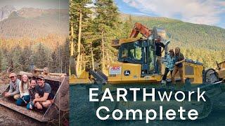 Private waterfall in Alaska: Earthwork complete!