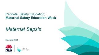 Maternal Sepsis and use of Quality Improvement Toolkits - Webinar