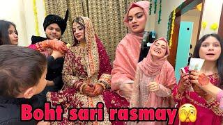 Dulhan ki ghar par hoi boht sari rasmeyy | fariha or baji ne 2lac ki demand kardi | rukhsati