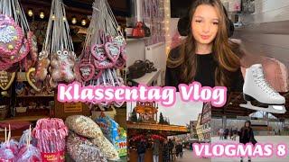 Priscillender 2024 | VLOGMAS 8 | Klassentag Vlog *Weihnachtsmarkt *  & *Eislaufen* UNFALL ?! 🩻️