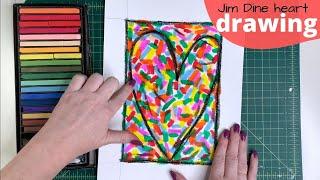 How to Make a Jim Dine Confetti Heart Art Project