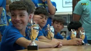 El  JD Gines Infantil ‘A’, recibido en el Ayuntamiento tras ganar la Liga y ascender a 1ª andaluza