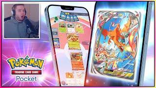 I CAN'T BELIEVE I PULLED IT! NEW POKEMON TCG POCKET FIRST LOOK GAMEPLAY! A NEW DUEL LINKS RIVAL?!