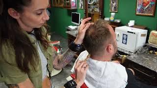 ASMR Female Barber  Sarah’ s intense Hair and Sculp Massage Experience Bliss 