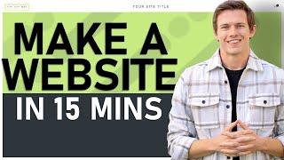 How To Build A Website in 15 Minutes (Squarespace Tutorial 2024)