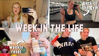 week in the life: getting back into a routine, workouts, dinners with friends