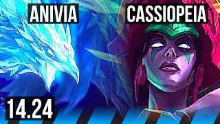 ANIVIA vs CASSIOPEIA (MID) | 7/0/6, Godlike | KR Diamond | 14.24