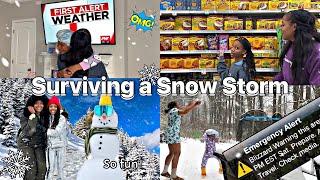 Surviving the BIGGEST Snow Storm in Atlanta ️- FUN SNOW DAY ️️