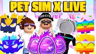 We Hatched TWO Huge Lucky Cats in Pet Simulator X! Sopo Squad Sim LIVE!