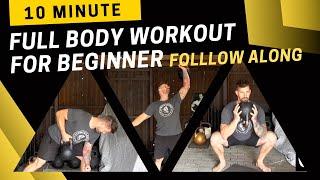 10 Minuten Full Body KettleBell Workout für Einsteiger (Follow Along - Johannes Kwella)