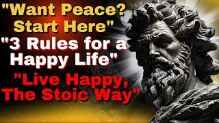 3 Simple Things for a Happier Life (Stoic Philosophy) | Stoicism