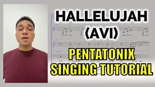 Hallelujah (AVI) - Pentatonix Singing Tutorial w/ Sheet Music #PTXRay