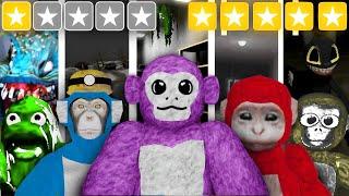 1 Star Vs 5 Star Gorilla Tag HORROR Games..