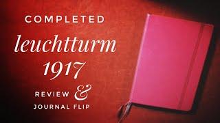 Completed Leuchtturm 1917 Bullet Journal #2 - Review and Journal Flip