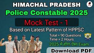 HP Police constable Mock Test-1 | Latest Pattern | HPPSC | 2025 | hpexamaffairs