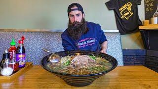 OVER 200 PEOPLE HAVE FAILED THIS MASSIVE PHO CHALLENGE IN CANADA! | BeardMeatsFood