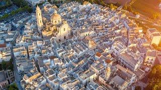 Locorotondo a Round Urbanisation in Puglia, Italy