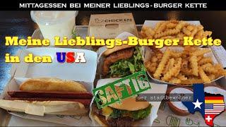 Mittagessen bei meiner Lieblings-Burger Kette in den USA