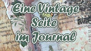 Eine Seite im Journal || Kreativ Tagebuch 2024 || Journal with me || Vintage