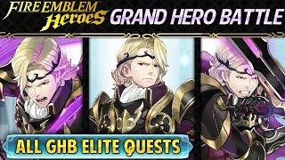 Fire Emblem Heroes - Grand Hero Battle: Xander INFERNAL All GHB Elite Quests Guide [Minimal SI]