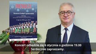 Zaproszenie na "Koncert kolęd i pastorałek" w wykonaniu PZLPiT Mazowsze