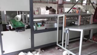 High speed automatic maxi roll band saw cutting machine