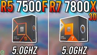 Ryzen 5 7500F vs Ryzen 7 7800X3D - Insane Difference?