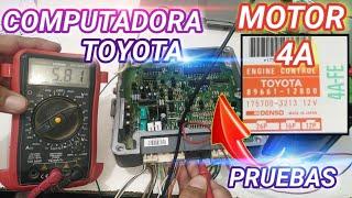 ECU TOYOTA 4A / REPARACION CURSO COMPUTADORA TOYOTA / PINEADO - DIAGRAMA