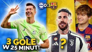 to był jeden z NAJSZYBSZYCH HATTRICKÓW w FC Barcelonie! Lewandowski ZACHWYCA! Ramos trafi do Juve?