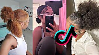 natural HAIRSTYLES for baddies tiktok compilation