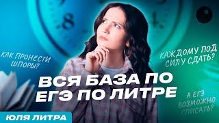 ВСЁ О ЕГЭ ПО ЛИТРЕ ЗА ЧАС | ЕГЭ ПО ЛИТЕРАТУРЕ 2024 | ЮЛЯ ЛИТРА