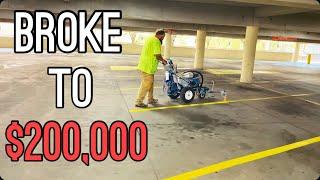 How I Went From $14 An Hour To $200k A Year Parking Lot Striping