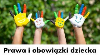 Prezentacja: Prawa i obowiązki dziecka dla dzieci, przedszkolaków uczniów. Film edukacyjny