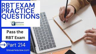 RBT® Practice Questions | Registered Behavior Technician® (RBT®) Exam Review | Part 214